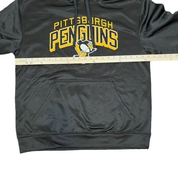 NWOT Pittsburgh Penguins NHL Adidas Performance Hoodie Black Men's Size Large - Picture 3 of 8